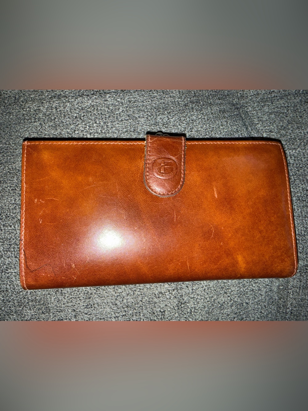 Fantoni Leather Travel Wallet - Brown